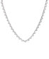 Фото #2 товара Macy's cubic Zirconia Round Graduated 18" Necklace in Silver Plate
