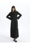 LCW Modest Dik Yaka Düz Uzun Kollu Kadın Elbise