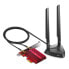 Фото #5 товара TP-LINK AXE5400 Wi-Fi 6E Bluetooth 5.2 PCIe Adapter - Internal - Wireless - PCI Express - WLAN / Bluetooth - 5400 Mbit/s - Black - Red