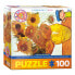 Фото #1 товара Пазл для детей EUROGRAPHICS Zwölf Sonnenblumen in einer Vase 100 элементов