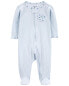 Фото #5 товара Baby Floral 2-Way Zip Thermal Sleep & Play Pajamas 6M