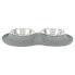 TRIXIE Silicone/Stainless Steel Feeder Set 0.4 L Bowl