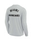 Фото #3 товара Men's and Women's Gray Miami Hurricanes Super Soft Long Sleeve T-shirt