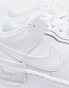 Nike Air Force 1 Shadow trainers in triple white