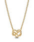 ფოტო #2 პროდუქტის Sparkling Infinity Heart Collier Necklace