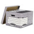 Фото #1 товара Файловый ящик FELLOWES Bankers Box серый Din A4 29,4 x 38,7 x 44,5 см