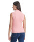 ფოტო #2 პროდუქტის Women's 1/4-Zip Sleeveless Badge Sweater