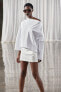 Фото #2 товара Мини-юбка из плотной синтетической ткани ZARA