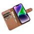 Чехол для смартфона ICARER iPhone 14 Plus с кожаной крышкой и функцией Anti-RFID
