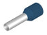 Фото #1 товара Weidmüller H2.5/14S BL - Pin terminal - Straight - Blue - Metallic - 2.5 mm² - 1.4 cm - 1 cm