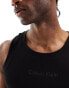 Calvin Klein Jeans rib vest in black Ck schwarz, L - фото #3