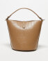 Valentino Lio RE bucket bag with crossbody strap in beige