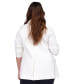 ფოტო #2 პროდუქტის Plus Size Knit One-Button Blazer