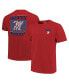 ფოტო #1 პროდუქტის Women's Red Ole Miss Rebels Comfort Colors Checkered Mascot T-Shirt