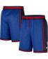 ფოტო #1 პროდუქტის Men's Royal Philadelphia 76ers Pre-Game Performance Shorts