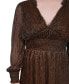 ფოტო #4 პროდუქტის Petite Long Sleeve Plisse Mesh Dress