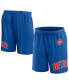 Фото #1 товара Men's Blue Detroit Pistons Free Throw Mesh Shorts