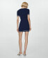 ფოტო #2 პროდუქტის Women's Contrasting Ends Short Dress