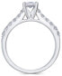 ფოტო #3 პროდუქტის Diamond Princess Bridal Set (1 ct. t.w.) in 14k White Gold