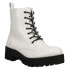 Dirty Laundry Mazzy Combat Womens White Casual Boots MAZZY-WHTCR