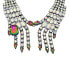 Фото #2 товара Faux Stone Skeleton Hand Statement Necklace