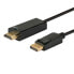 Фото #2 товара Разъем HDMI DisplayPort 1.5 м Savio CL-56 - Male - Male - Gold
