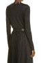 St. John Collection 284281 Ruched Long Sleeve Jersey Top in Black Size X-Small