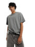 Weekday oversized t-shirt in khaki grey