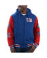 Фото #1 товара Men's Royal, Red New York Giants Player Option Full-Zip Hoodie Jacket