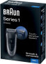 Фото #6 товара Электробритва Braun Series 1 для мужчин с длинным триммером, аккумуляторная и беспроводная, время работы 30 минут, подарочный набор для мужчин, 190s, черный, 1 шт.