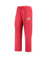 ფოტო #2 პროდუქტის Men's Red, Heathered Charcoal Distressed Utah Utes Meter Long Sleeve T-shirt and Pants Sleep Set