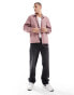 Фото #2 товара Brave Soul lightweight coach jacket with popper stud fastenings and elasticated hem in pink