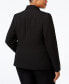 Фото #3 товара Plus Size Crepe One-Button Blazer