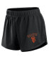 Фото #3 товара Women's Black San Francisco Giants Mesh Shorts