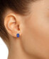 ფოტო #4 პროდუქტის Tanzanite (1-1/5 ct. t.w.) & Diamond Accent Stud Earrings in 14k White Gold (Also in Emerald, Sapphire & Ruby)