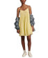 Фото #1 товара Women's Pintuck-Bodice Tiered Mini Dress