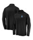 ფოტო #2 პროდუქტის Men's Black Seattle Kraken Primary Logo Quarter-Zip Pullover Fleece Jacket