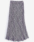 Фото #2 товара Women's Petal-Print Midi Slip Skirt, Created for Macy's