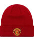 Фото #1 товара Big Boys Red Manchester United Essential Cuffed Knit Hat