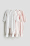 Фото #1 товара 3-pack Pajama Jumpsuits with Covered Feet