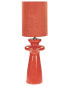 Фото #1 товара Настольная офисная лампа Beliani Moderne Lampe mit Schirm aus Kunstwildleder