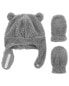 Baby 2-Pack Sherpa Hat & Mitten Set 0-9M