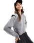 Фото #2 товара Mango shoulder detail jumper in grey