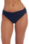 Фото #2 товара La Blanca Island Goddess Shirred Band Hipster Bikini Bottom, Indigo, 4 307030