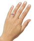 ფოტო #2 პროდუქტის Lab-Grown Ruby (1 ct. t.w.) & Lab-Grown White Sapphire (3/8 ct. t.w.) Diagonal Row Statement Ring in 14k Gold-Plated Sterling Silver (Also in Lab-Grown Blue Sapphire)