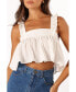 ფოტო #4 პროდუქტის Women's Raye Ruffle Strap Top