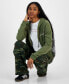 ფოტო #3 პროდუქტის Juniors' Wide-Leg Cargo Sweatpants