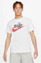 Фото #2 товара Sportswear Futura Swoosh Logo T Shirt Unisex Baskılı Tişört Beyaz