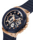 Фото #4 товара Часы Guess Navy Silicone StrapMulti-Function Watch
