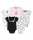 ფოტო #1 პროდუქტის Baby Girls Cotton Bodysuits, Toile 5-Pack